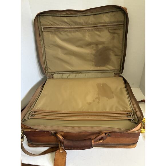 Vintage Hartmann Tan Leather Garment Bag (Rare) - Picture 13 of 16